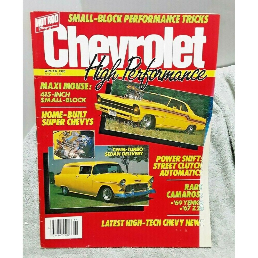 Hot Rod Chevrolet High Performance Magazine Winter 1986